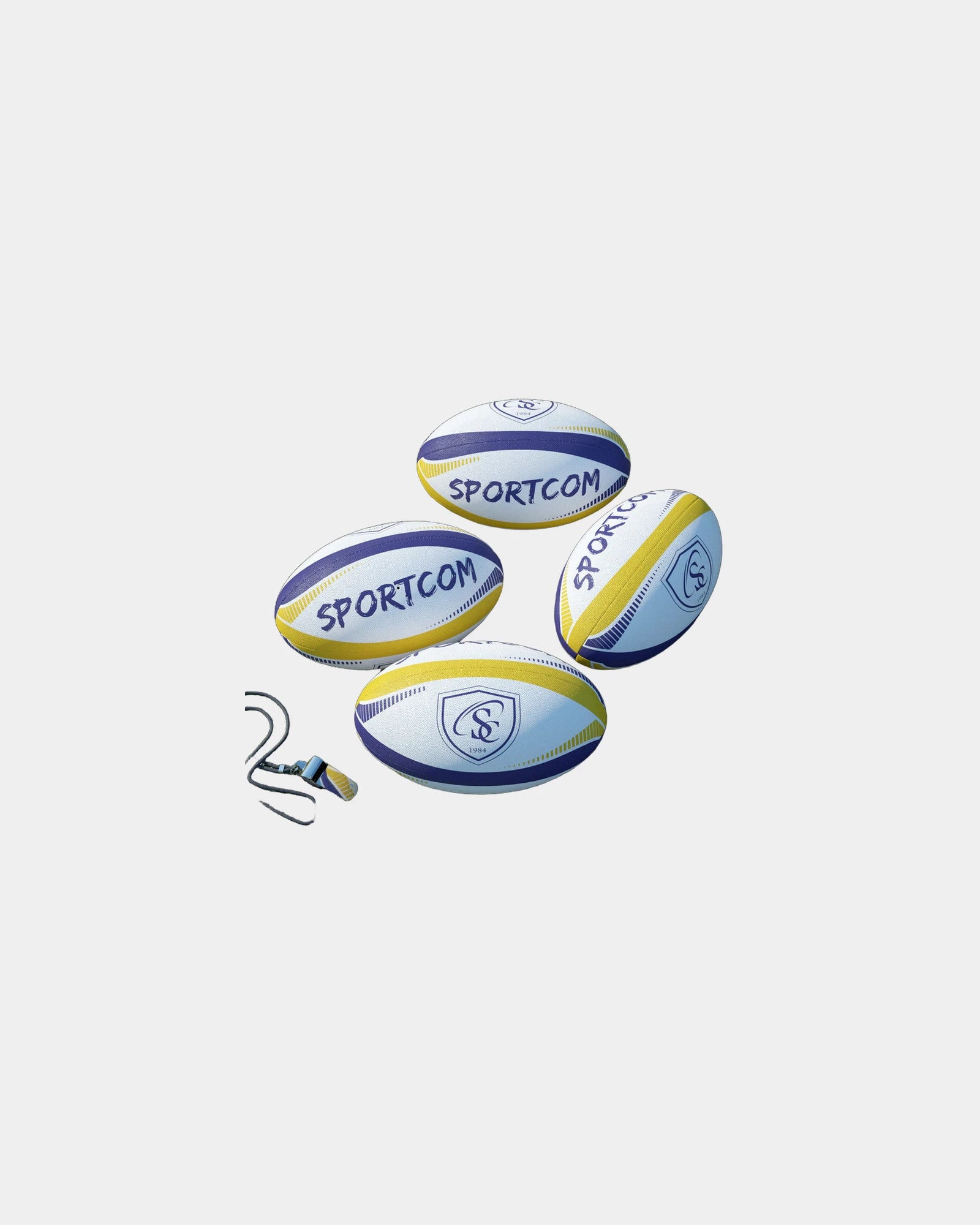 Ballon Rugby 21cm à personnaliser - Multicolore