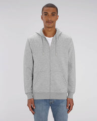 Sweat zippé unisexe personnalisable en coton bio - 8
