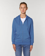Sweat zippé unisexe personnalisable en coton bio - 4