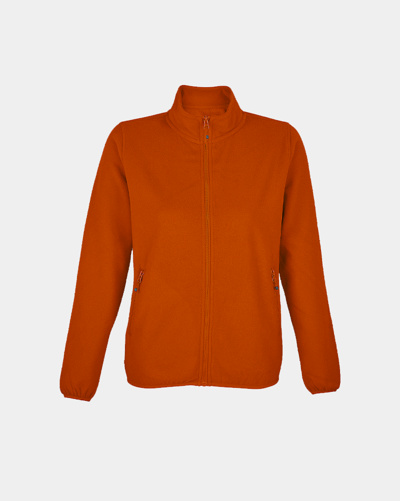 Veste micro polaire homme recyclé personnalisable - Orange