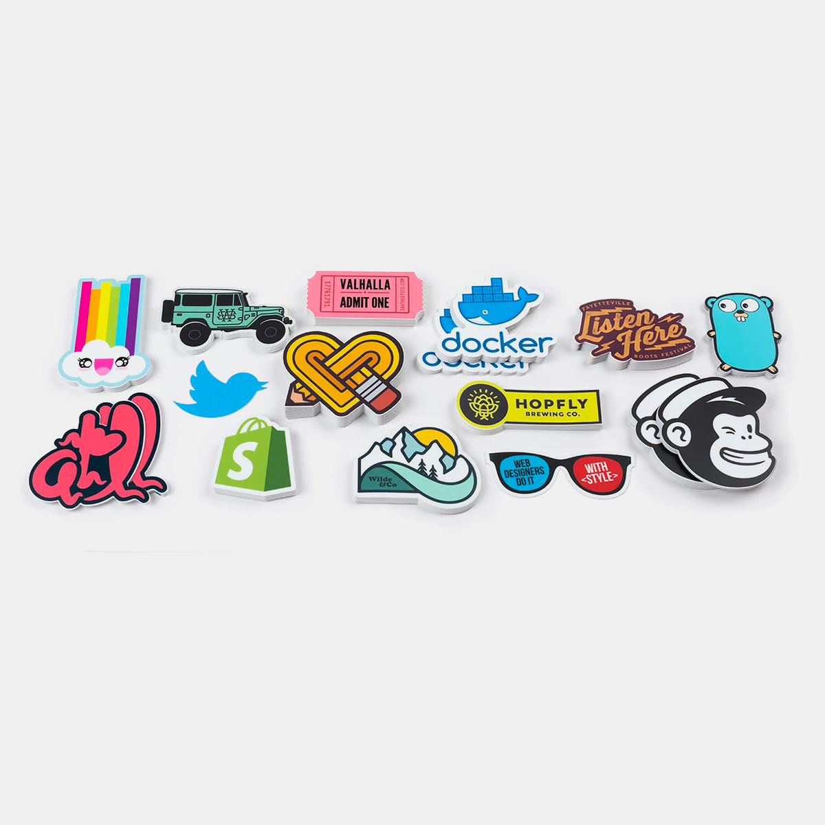 Stickers découpés à la forme personnalisable